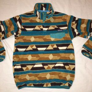 PATAGONIA Synchilla Fleece AZTEC Guatemalan Tango - Sz XS